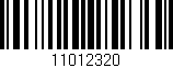 Código de barras (EAN, GTIN, SKU, ISBN): '11012320'
