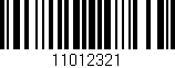 Código de barras (EAN, GTIN, SKU, ISBN): '11012321'