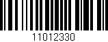 Código de barras (EAN, GTIN, SKU, ISBN): '11012330'