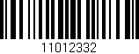 Código de barras (EAN, GTIN, SKU, ISBN): '11012332'