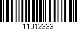 Código de barras (EAN, GTIN, SKU, ISBN): '11012333'