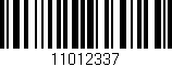 Código de barras (EAN, GTIN, SKU, ISBN): '11012337'