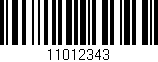 Código de barras (EAN, GTIN, SKU, ISBN): '11012343'