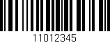 Código de barras (EAN, GTIN, SKU, ISBN): '11012345'