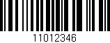 Código de barras (EAN, GTIN, SKU, ISBN): '11012346'