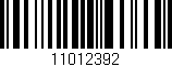 Código de barras (EAN, GTIN, SKU, ISBN): '11012392'
