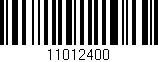 Código de barras (EAN, GTIN, SKU, ISBN): '11012400'