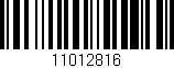 Código de barras (EAN, GTIN, SKU, ISBN): '11012816'