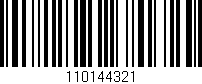 Código de barras (EAN, GTIN, SKU, ISBN): '110144321'