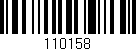 Código de barras (EAN, GTIN, SKU, ISBN): '110158'