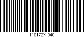 Código de barras (EAN, GTIN, SKU, ISBN): '110172X-940'