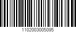 Código de barras (EAN, GTIN, SKU, ISBN): '1102003005095'