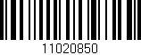 Código de barras (EAN, GTIN, SKU, ISBN): '11020850'