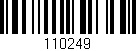 Código de barras (EAN, GTIN, SKU, ISBN): '110249'