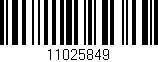 Código de barras (EAN, GTIN, SKU, ISBN): '11025849'