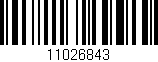 Código de barras (EAN, GTIN, SKU, ISBN): '11026843'