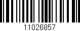 Código de barras (EAN, GTIN, SKU, ISBN): '11026857'