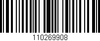 Código de barras (EAN, GTIN, SKU, ISBN): '110269908'