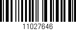 Código de barras (EAN, GTIN, SKU, ISBN): '11027646'