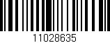 Código de barras (EAN, GTIN, SKU, ISBN): '11028635'