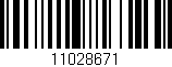 Código de barras (EAN, GTIN, SKU, ISBN): '11028671'