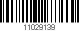 Código de barras (EAN, GTIN, SKU, ISBN): '11029139'