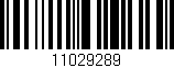 Código de barras (EAN, GTIN, SKU, ISBN): '11029289'