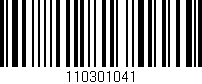 Código de barras (EAN, GTIN, SKU, ISBN): '110301041'