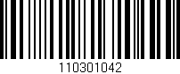 Código de barras (EAN, GTIN, SKU, ISBN): '110301042'