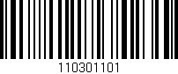 Código de barras (EAN, GTIN, SKU, ISBN): '110301101'