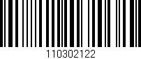 Código de barras (EAN, GTIN, SKU, ISBN): '110302122'