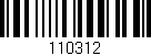 Código de barras (EAN, GTIN, SKU, ISBN): '110312'