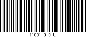 Código de barras (EAN, GTIN, SKU, ISBN): '11031_0_0_U'