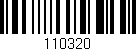 Código de barras (EAN, GTIN, SKU, ISBN): '110320'