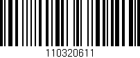 Código de barras (EAN, GTIN, SKU, ISBN): '110320611'