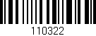 Código de barras (EAN, GTIN, SKU, ISBN): '110322'