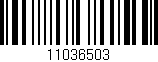 Código de barras (EAN, GTIN, SKU, ISBN): '11036503'