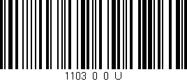 Código de barras (EAN, GTIN, SKU, ISBN): '1103_0_0_U'