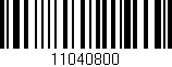Código de barras (EAN, GTIN, SKU, ISBN): '11040800'
