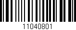 Código de barras (EAN, GTIN, SKU, ISBN): '11040801'