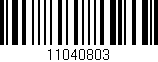 Código de barras (EAN, GTIN, SKU, ISBN): '11040803'