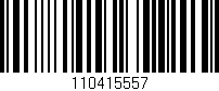 Código de barras (EAN, GTIN, SKU, ISBN): '110415557'