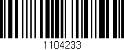 Código de barras (EAN, GTIN, SKU, ISBN): '1104233'