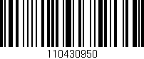 Código de barras (EAN, GTIN, SKU, ISBN): '110430950'