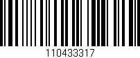 Código de barras (EAN, GTIN, SKU, ISBN): '110433317'