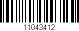 Código de barras (EAN, GTIN, SKU, ISBN): '11043412'