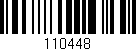 Código de barras (EAN, GTIN, SKU, ISBN): '110448'