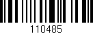 Código de barras (EAN, GTIN, SKU, ISBN): '110485'