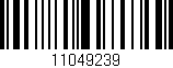 Código de barras (EAN, GTIN, SKU, ISBN): '11049239'