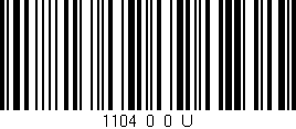 Código de barras (EAN, GTIN, SKU, ISBN): '1104_0_0_U'